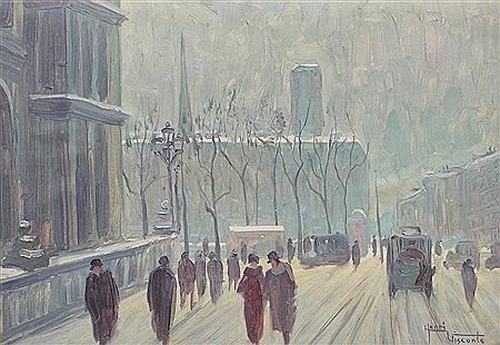 Iarna la Paris by Henri Visconte - Auction record, sale price, and art valuation. Compare with similar artists and explore comparable artworks.