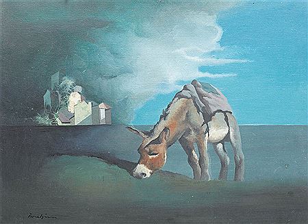Magarusul (Fericiti cei saraci) by Jules Perahim - Auction record, sale price, and art valuation. Compare with similar artists and explore comparable artworks.