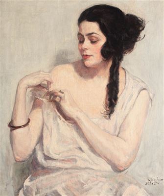 Sample artwork by Cicerone Popescu (1908 - 1998), known for painting - View similar artists and auction records