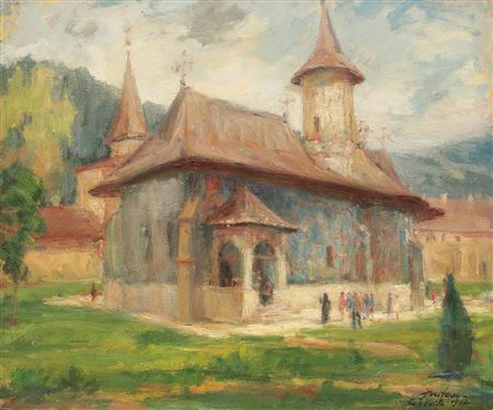 Manastirea Sucevita by Jean Nitescu - Auction record, sale price, and art valuation. Compare with similar artists and explore comparable artworks.