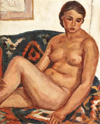 Nude on the couch