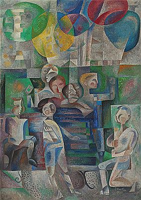 Sample artwork by Simona Vasiliu-Chintila (1928 - 2009), known for painting - View similar artists and auction records