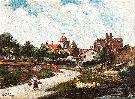 Sample artwork by Alexander Hentia (1878 - 1925), known for painting - View similar artists and auction records