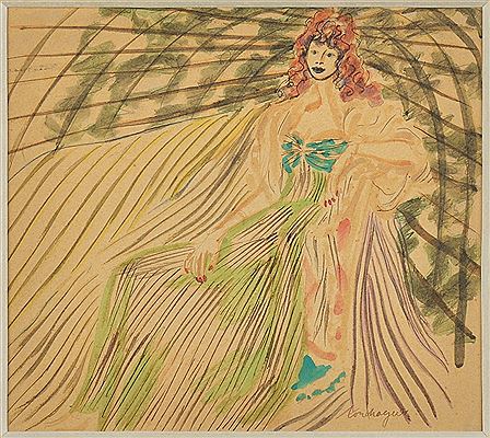 Portrait de femme. by Louis Touchagues - Auction record, sale price, and art valuation. Compare with similar artists and explore comparable artworks.