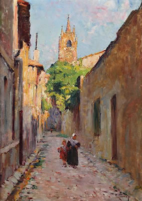Rue animée, église des Carmes by Charles Vionnet - Auction record, sale price, and art valuation. Compare with similar artists and explore comparable artworks.