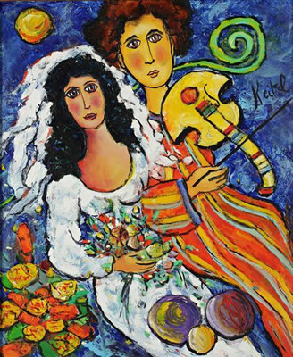 Les mariés by Simon Keitel - Auction record, sale price, and art valuation. Compare with similar artists and explore comparable artworks.