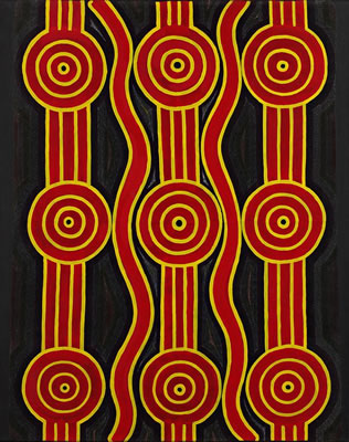 Sans titre, 1996 by Sandy Hunter Petyarre - Auction record, sale price, and art valuation. Compare with similar artists and explore comparable artworks.