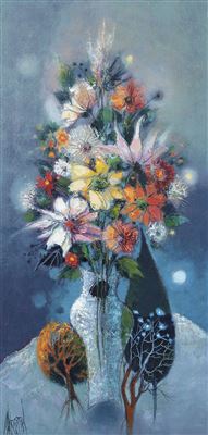 Fleurs de la nuit d'été by René Margotton - Auction record, sale price, and art valuation. Compare with similar artists and explore comparable artworks.