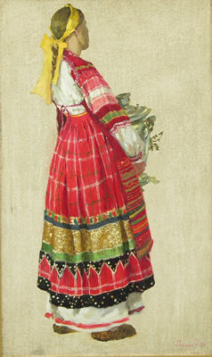 Dushen'ka with Samovar by Olga Dolgaya - Auction record, sale price, and art valuation. Compare with similar artists and explore comparable artworks.