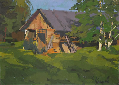 Hut by Valentin Kavoline - Auction record, sale price, and art valuation. Compare with similar artists and explore comparable artworks.