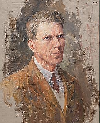 Portrait of Dines Carlsen: Self Portrait