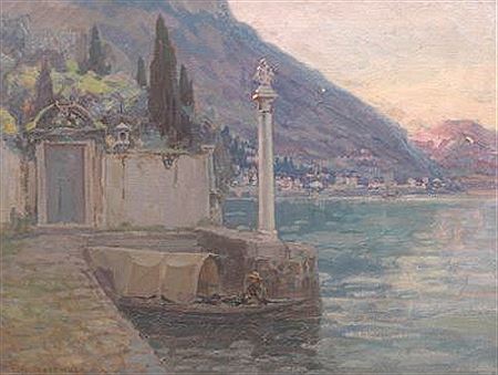 "Boat House, Lake Como" by Frederick Gottwald - Auction record, sale price, and art valuation. Compare with similar artists and explore comparable artworks.