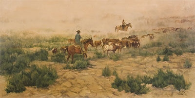 Driving to the Summer Range by Ron Bailey - Auction record, sale price, and art valuation. Compare with similar artists and explore comparable artworks.