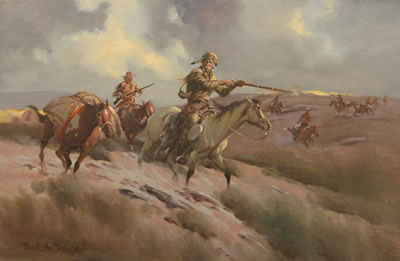 Under Attack by Gerald McCann - Auction record, sale price, and art valuation. Compare with similar artists and explore comparable artworks.