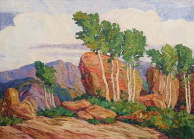 Summer In The Mountains by Birger Sandzen - Auction record, sale price, and art valuation. Compare with similar artists and explore comparable artworks.