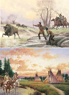 Scene of the Hunt, Indian Morning