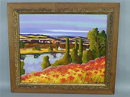 L'Yonne vue des caves de Bailly