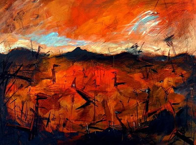 Landscape with Kangaroos