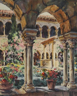 Intérieur du cloitre de Fréjus