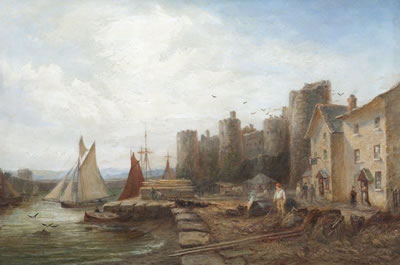 Scène de port animé by William H Vernon - Auction record, sale price, and art valuation. Compare with similar artists and explore comparable artworks.