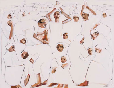 Women by Jamil Molaeb - Auction record, sale price, and art valuation. Compare with similar artists and explore comparable artworks.