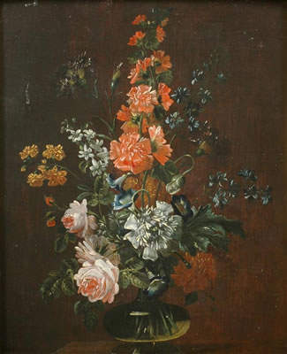 Pair of floral still-lives