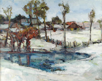 JESENICE WITH A CREEK (LHOTKA) by Alois Lukasek - Auction record, sale price, and art valuation. Compare with similar artists and explore comparable artworks.