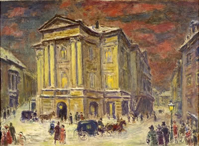 WINTER IN TRONT OF ESTATES THEATER