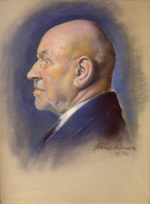Portrait of a man. 1934 by Frantisek Hlavica - Auction record, sale price, and art valuation. Compare with similar artists and explore comparable artworks.