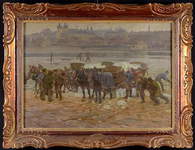 Prague icemen by Vaclav Maly - Auction record, sale price, and art valuation. Compare with similar artists and explore comparable artworks.