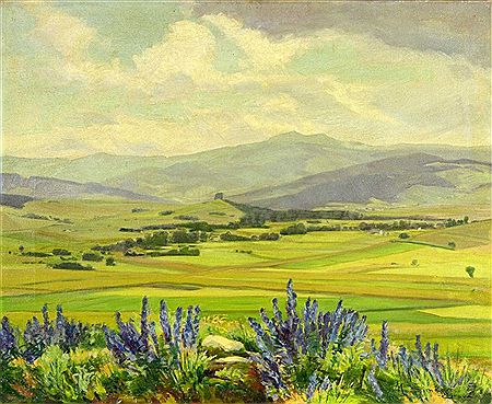 LANDSCAPE WITH WILDFLOWERS