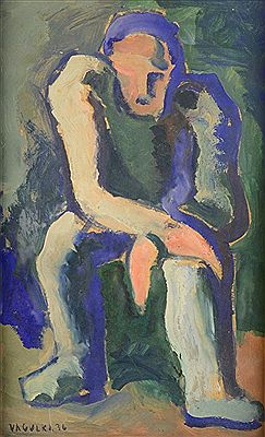 RESTING WORKER by Vladislav Vaculka - Auction record, sale price, and art valuation. Compare with similar artists and explore comparable artworks.