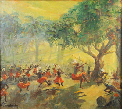 Danse de tribu africaine