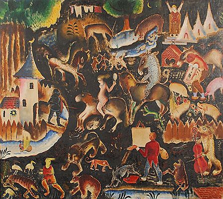 Sample artwork by Sander Wynants (1903 - 1953), known for painting - View similar artists and auction records