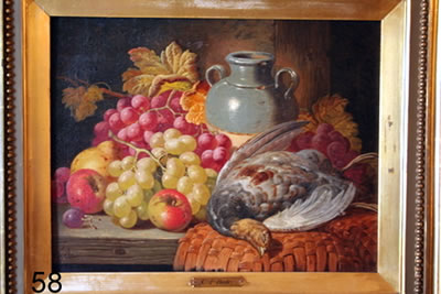 TABLE TOP STILL LIFE OF FRUIT & DEAD GAME