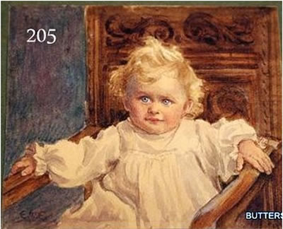 Dog AND Baby in Chair (2 Miniatures)