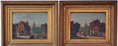 Pair of street scenes