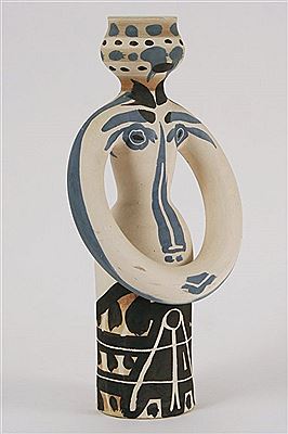 FIGURAL CERAMIC VASE