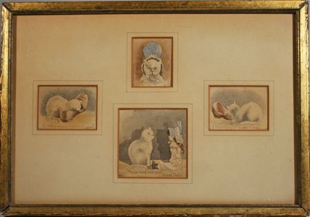 Two framed watercolors (2)