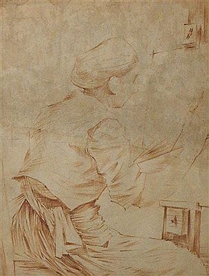 Artist at the easel