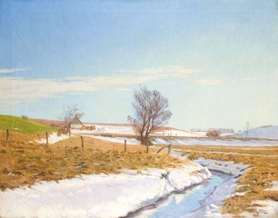 Schneeschmelze in Dänemark