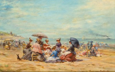Sommergäste am Strand
