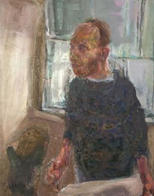 Portrait of Johannes Heisig: Remembering Gerhard Kettner (Self-Portrait)
