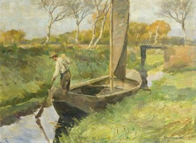 Kahn driver on the marsh channel