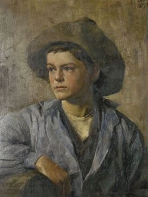 Portrait of a boy with a hat by Berta Plump - Auction record, sale price, and art valuation. Compare with similar artists and explore comparable artworks.
