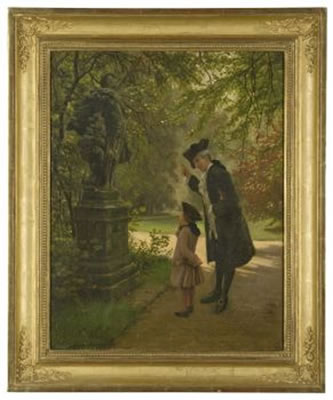 Lesson in the park by Ottmar Hendschel - Auction record, sale price, and art valuation. Compare with similar artists and explore comparable artworks.