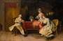 Besuch des Verehrers by Adriano Cecchi - Auction record, sale price, and art valuation. Compare with similar artists and explore comparable artworks.