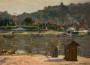 Dresden-Loschwitz an der Elbe. Im Hintergrund das Hotel Demnitz