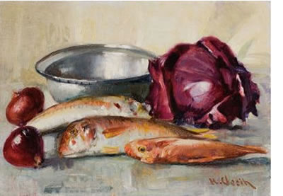 Stillleben mit Fischen