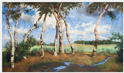 Sample artwork by Fritz Overbeck (1869 - 1909), known for modernist painting, engraving - View similar artists and auction records
